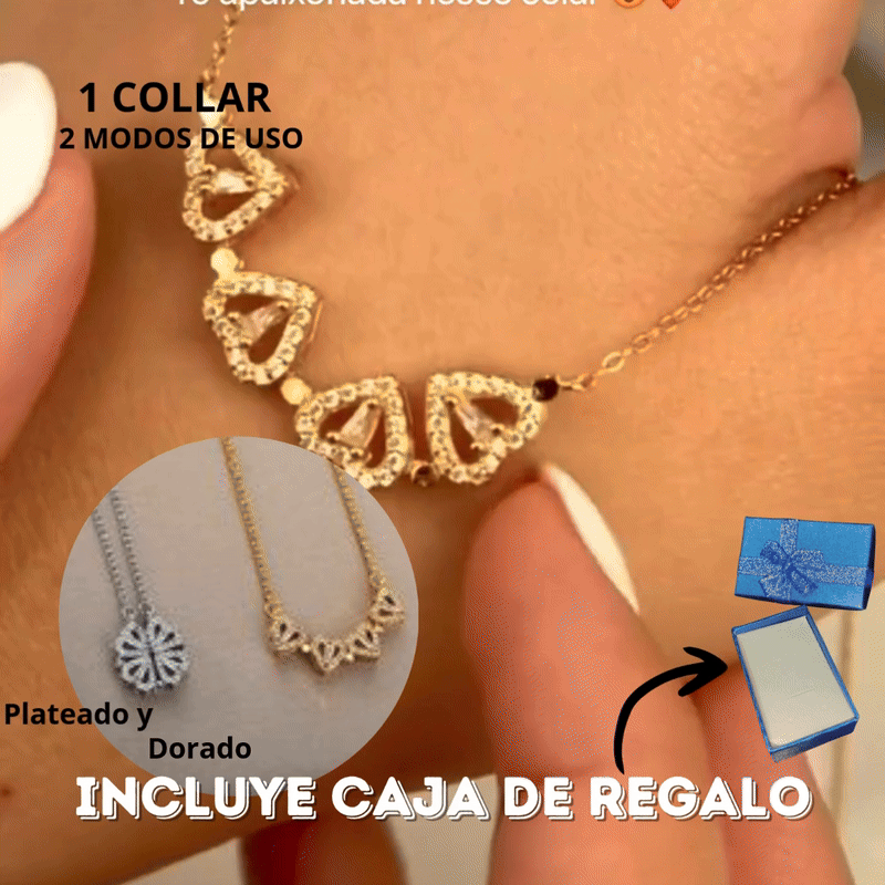 Collar Trebol Corazon