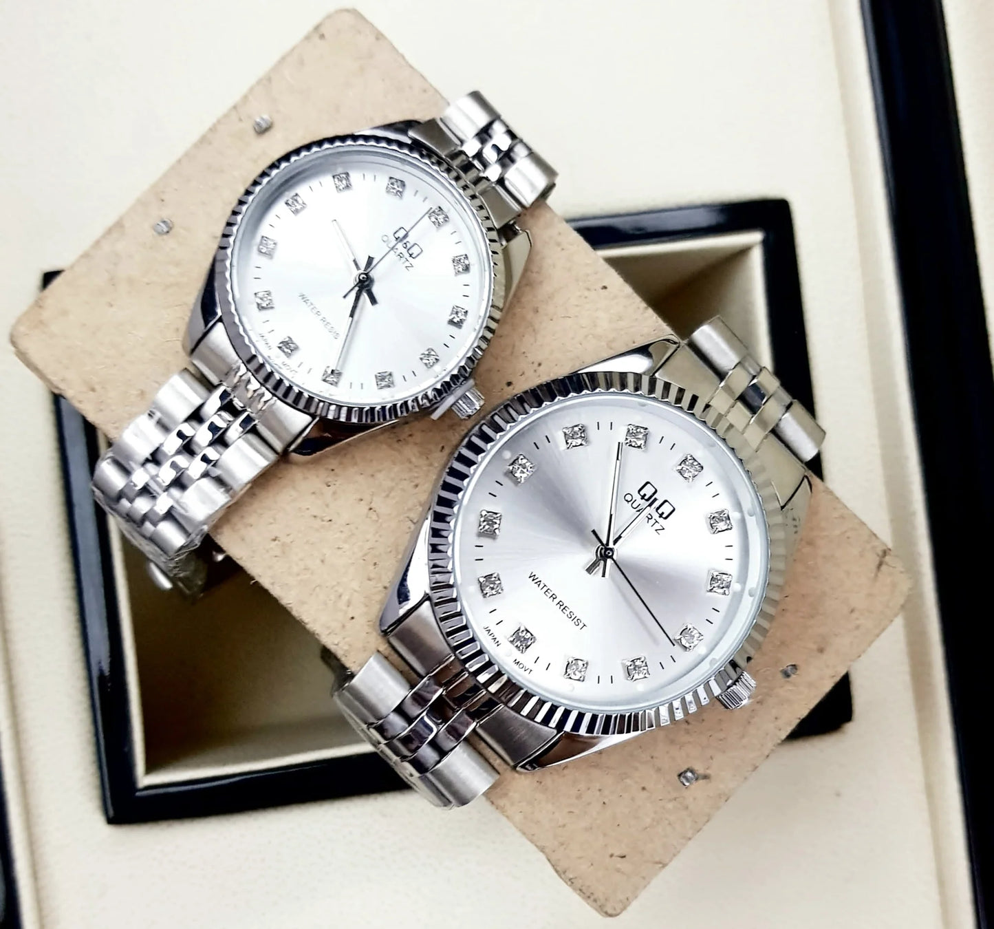 Reloj Q&Q Original Parejas+Estuche