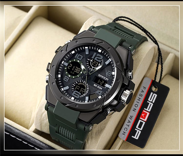Reloj Original Sanda Sumergible Verde