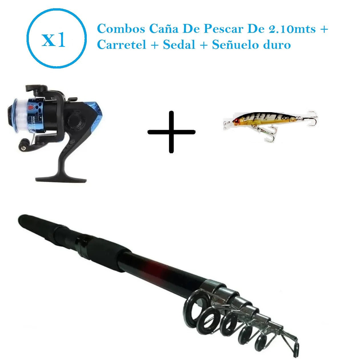 Combo Caña De Pescar