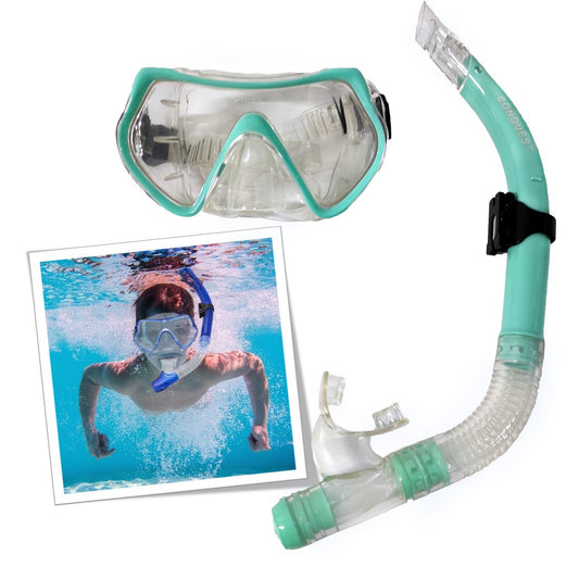 Careta Con Snorkel Vidrio Templado