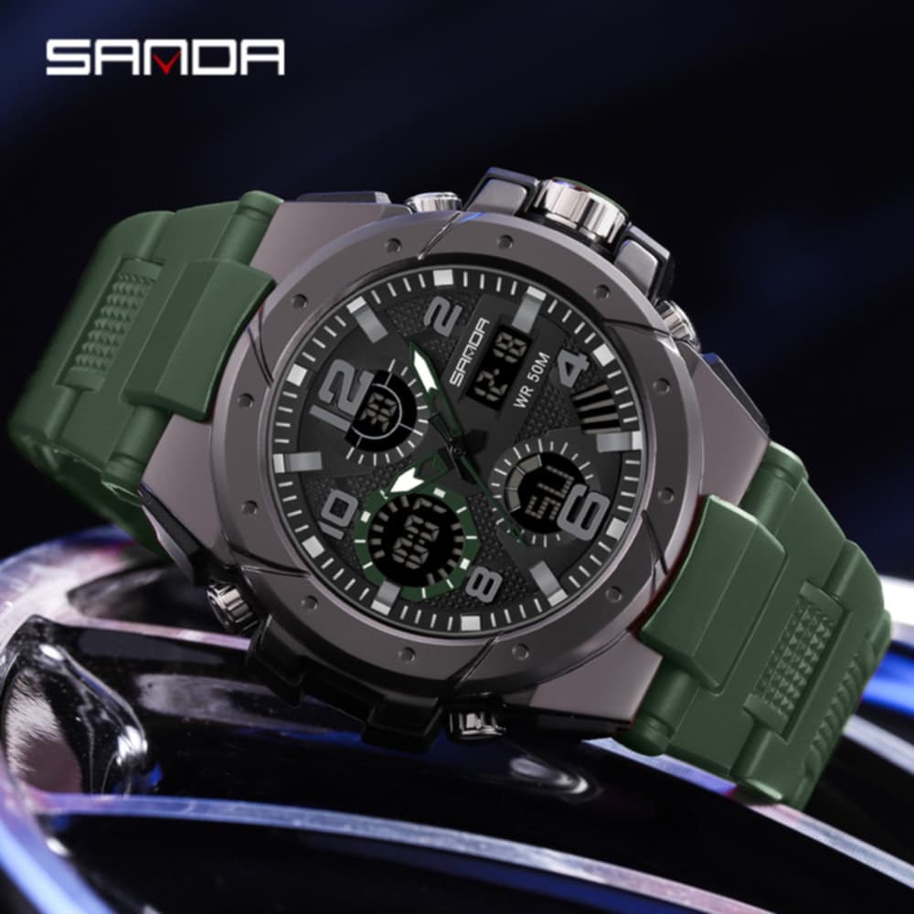 Reloj Original Sanda Sumergible Verde