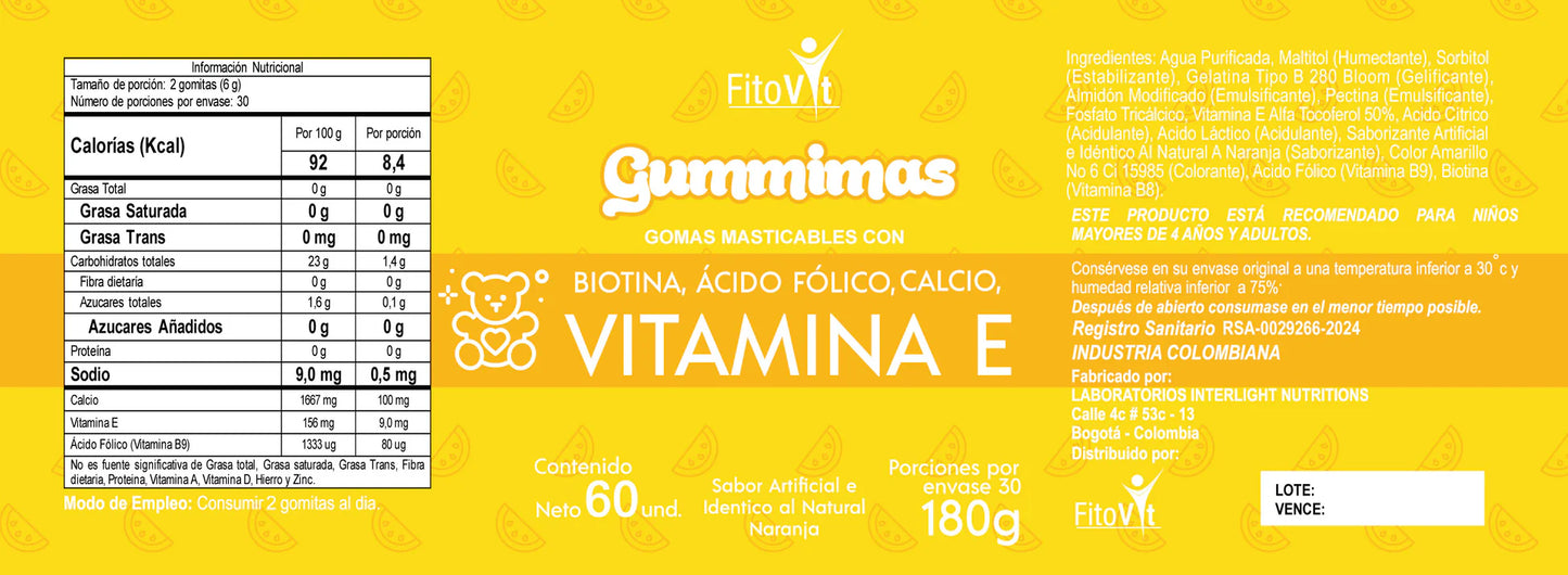 Vitamina E Gomas X60und Fitovit